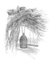 Drawing of Obonsho Bell, Green Gulch Farm