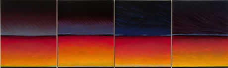 Painting: Joan Vennum, River Quartet, Courtesy Sundaram Tagore Galleries